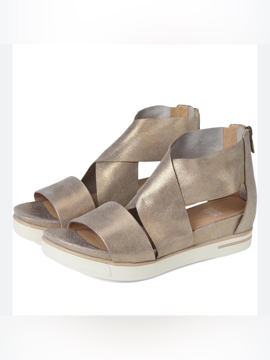 Eileen Fisher Shoes - Eileen Fisher Metallic Sport Suede Sneaker Sandal Size 7.5